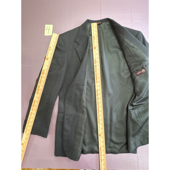 Vintage Bert Pulitzer Gray pure Wool Blazer Jacket Tailored USA‎ Fits 44R to 46R - Picture 2 of 13